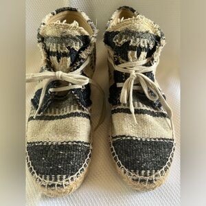 Chanel high top espadrilles